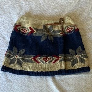 NWT Ralph Lauren girls knit wrap skirt in size small 7